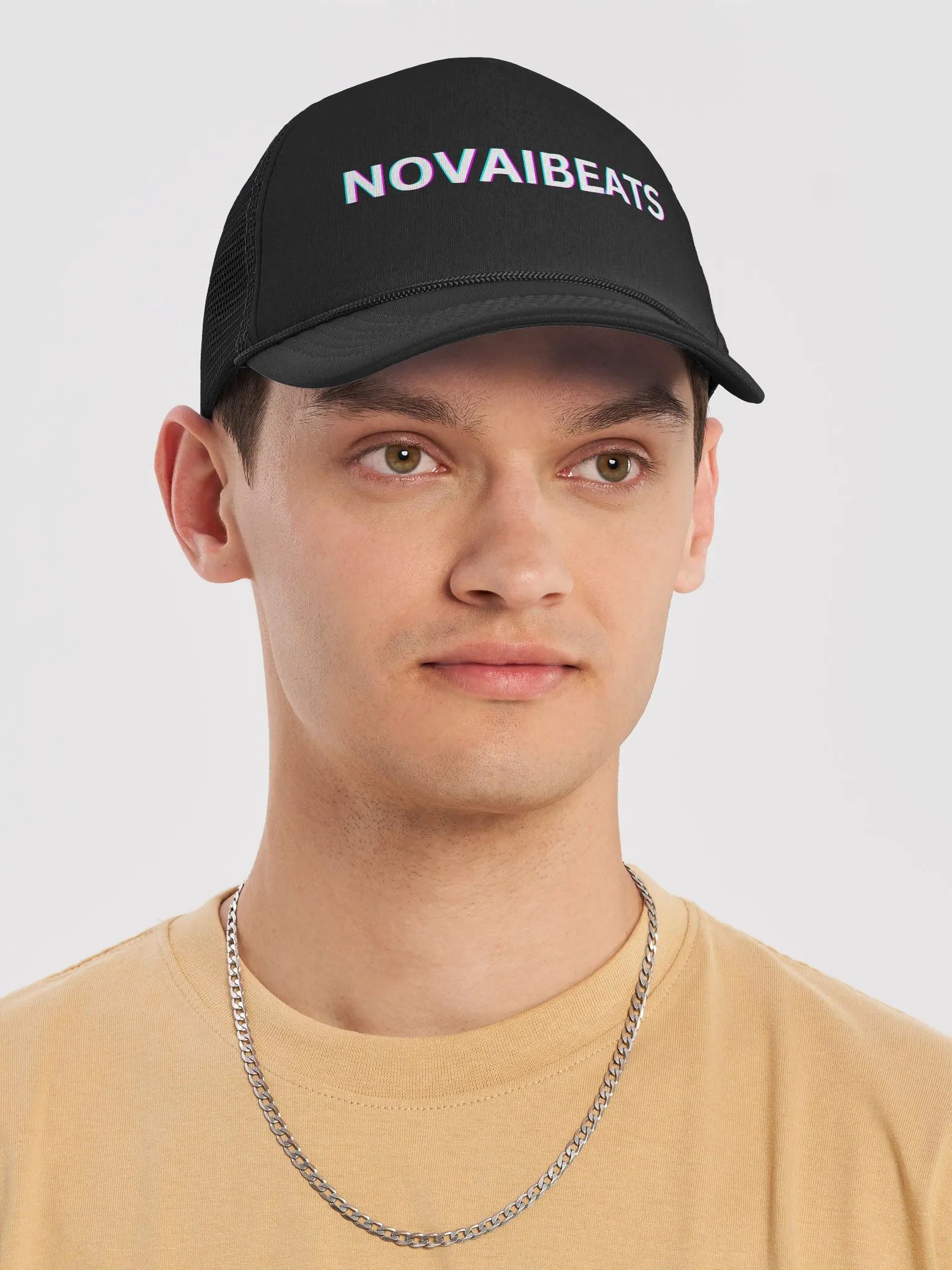 Novaibeats Brand Glitchwave Foam Trucker Hat product image (5)