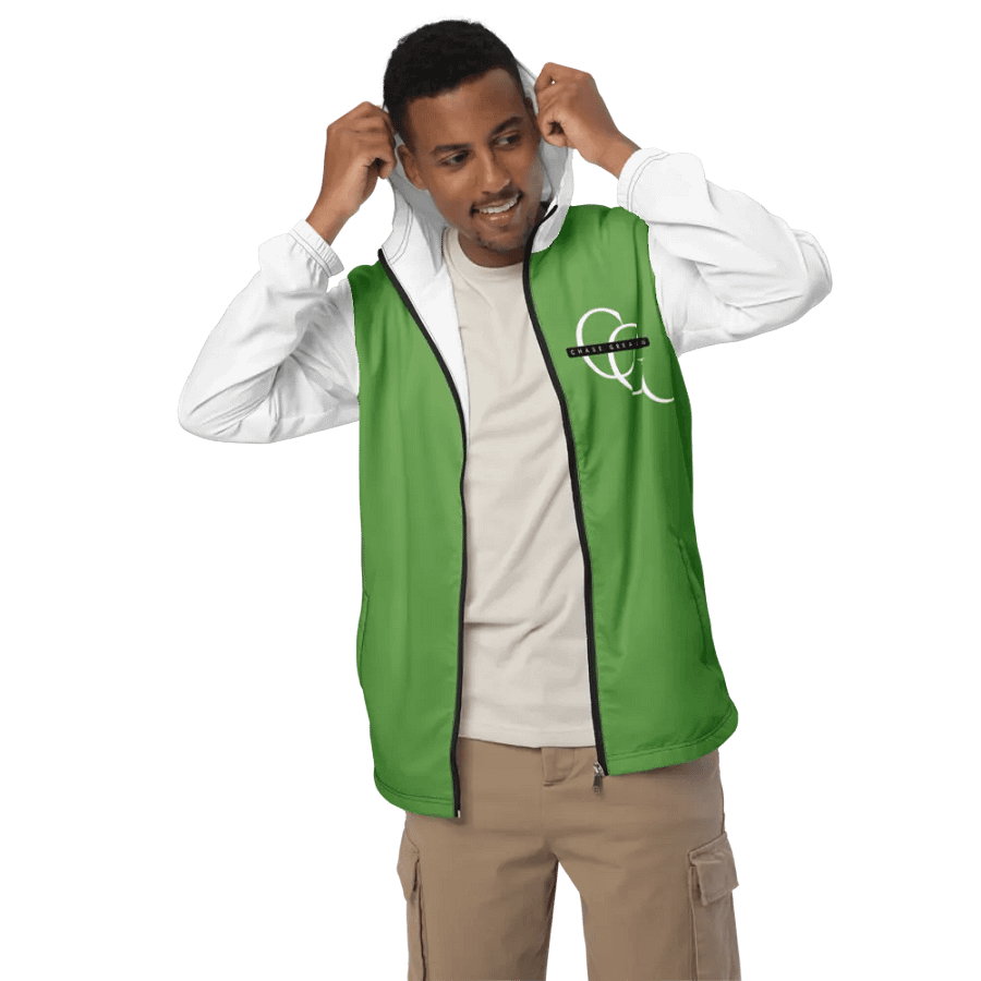 CG Green Windbreaker White Sleeves product image (3)