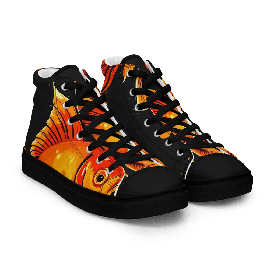 Luminous Fins, Women's High Top canvas shoes product image (8)