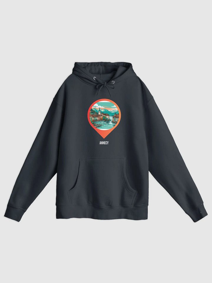 Lane Seven Premium Pullover Hoodie | AI Design Annecy city product image (2)