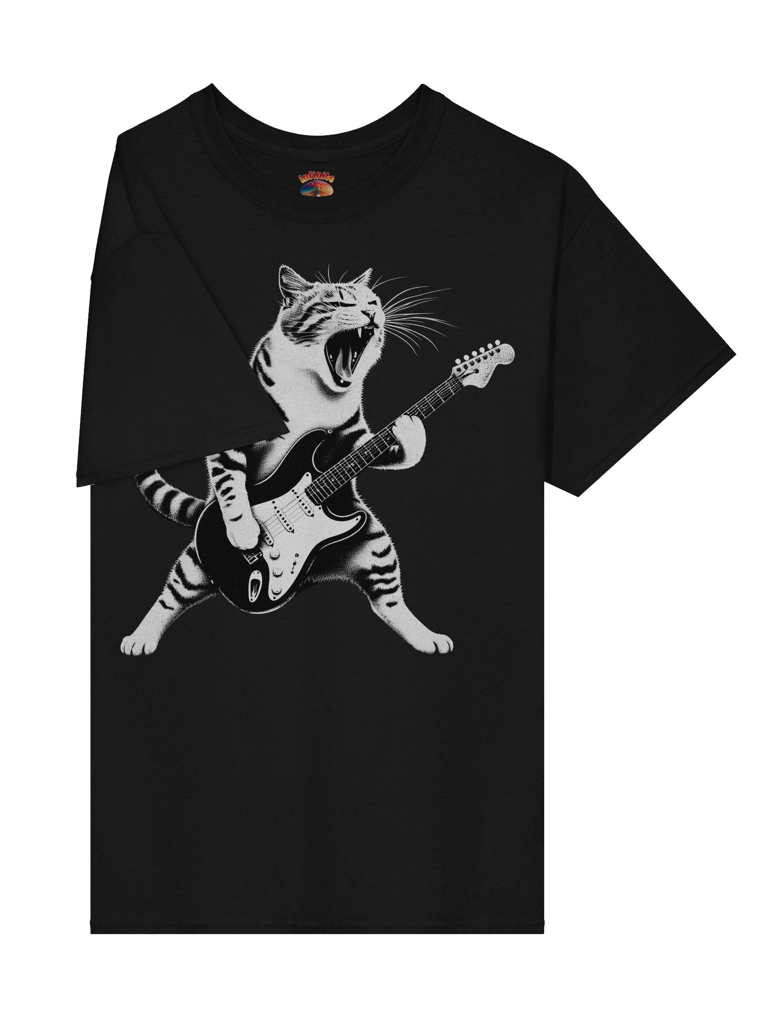 CAT PLAYING GUITAR T-SHIRT product image (38)