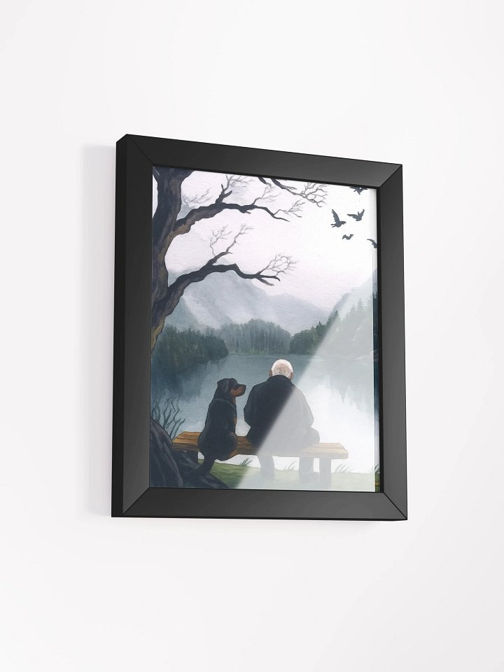 Rottweiler By The Lake Framed Matte Poster product image (12)