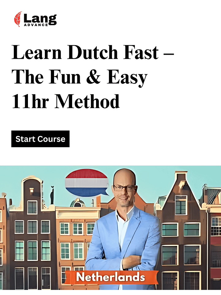 Learn Dutch -The Fast, Easy & Fun Speaking Dutch Method 11hr product image (1)