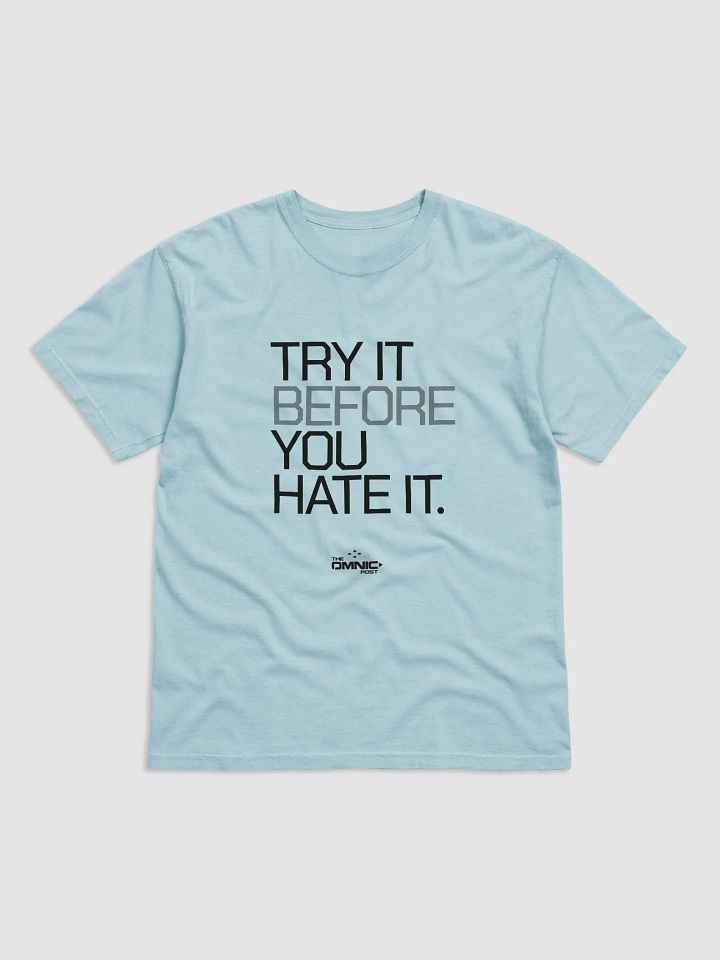 Try it before you hate it - The Omnic Post - Black Print shirt product image (3)