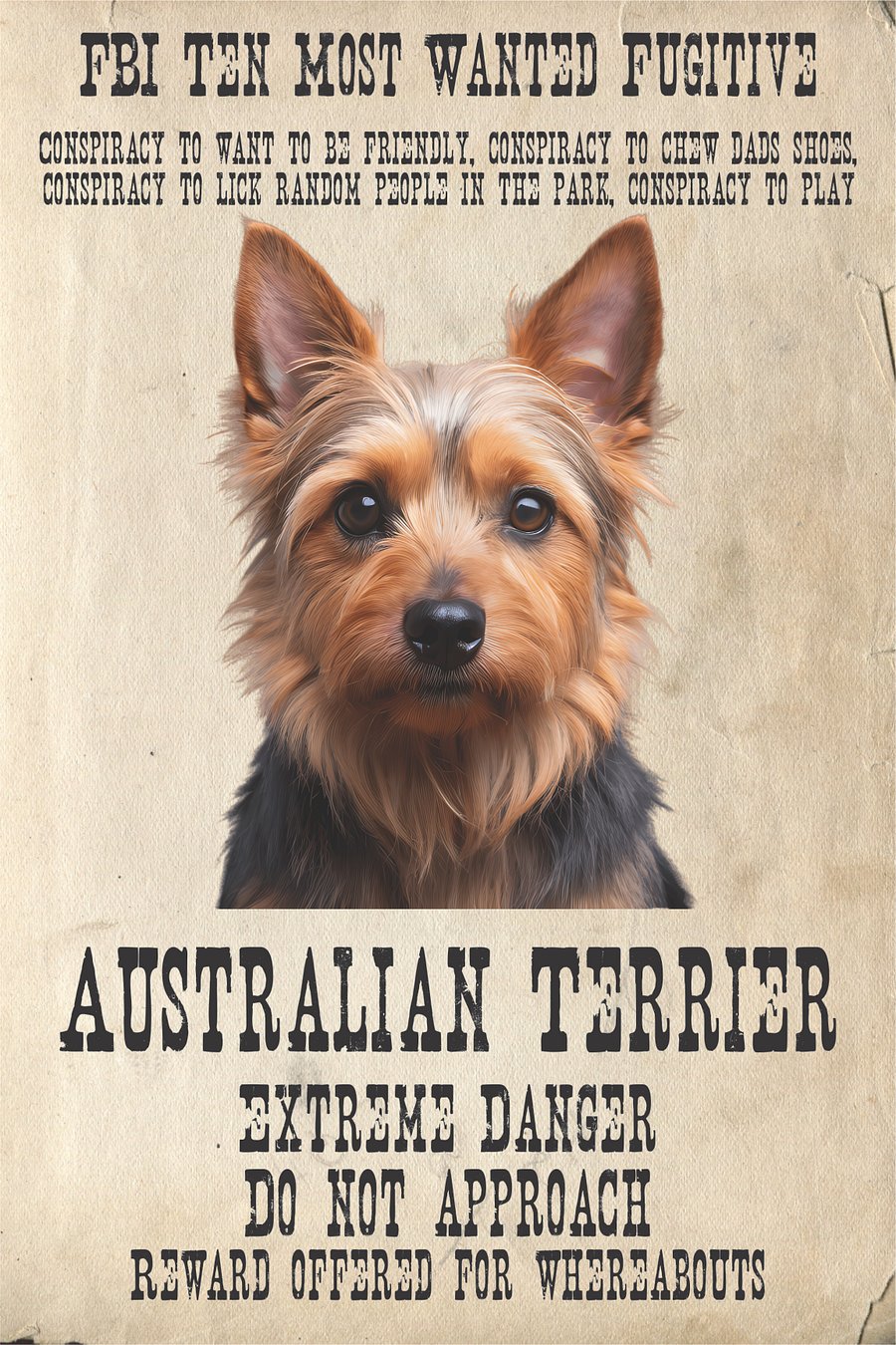 Wanted-Australian Terrier-32x48x300 product image (1)