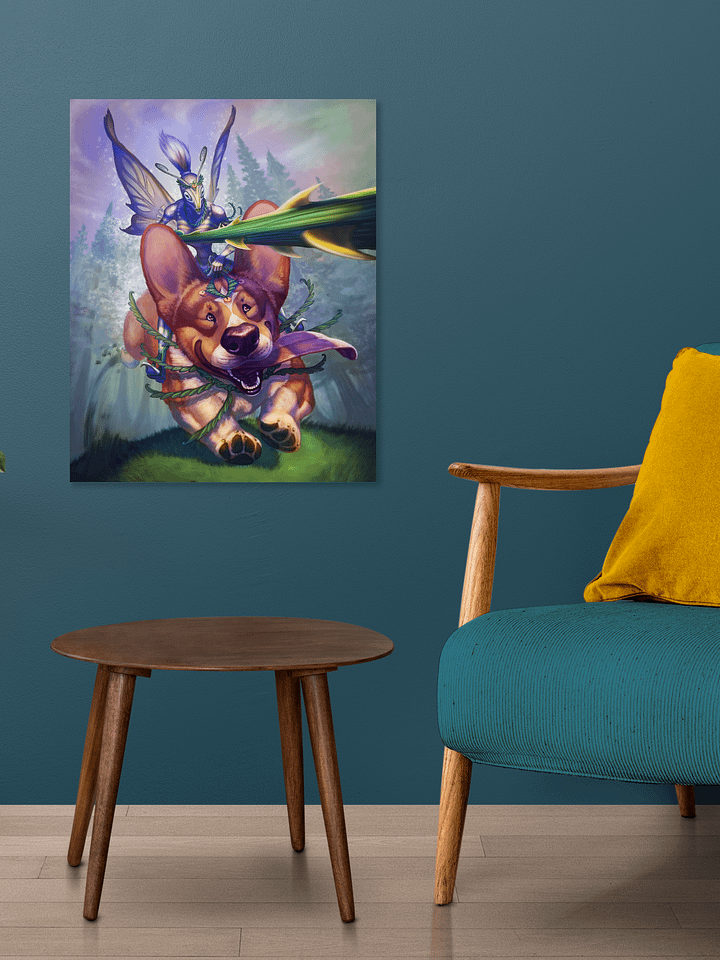 Fairy Steed Enchanting Fantasy Fairy Corgi Print product image (2)