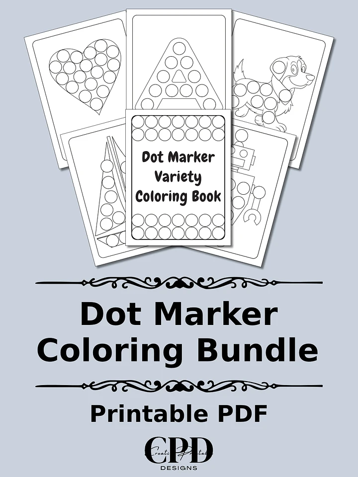 Printable Dot Marker Coloring Variety Bundle product image (1)