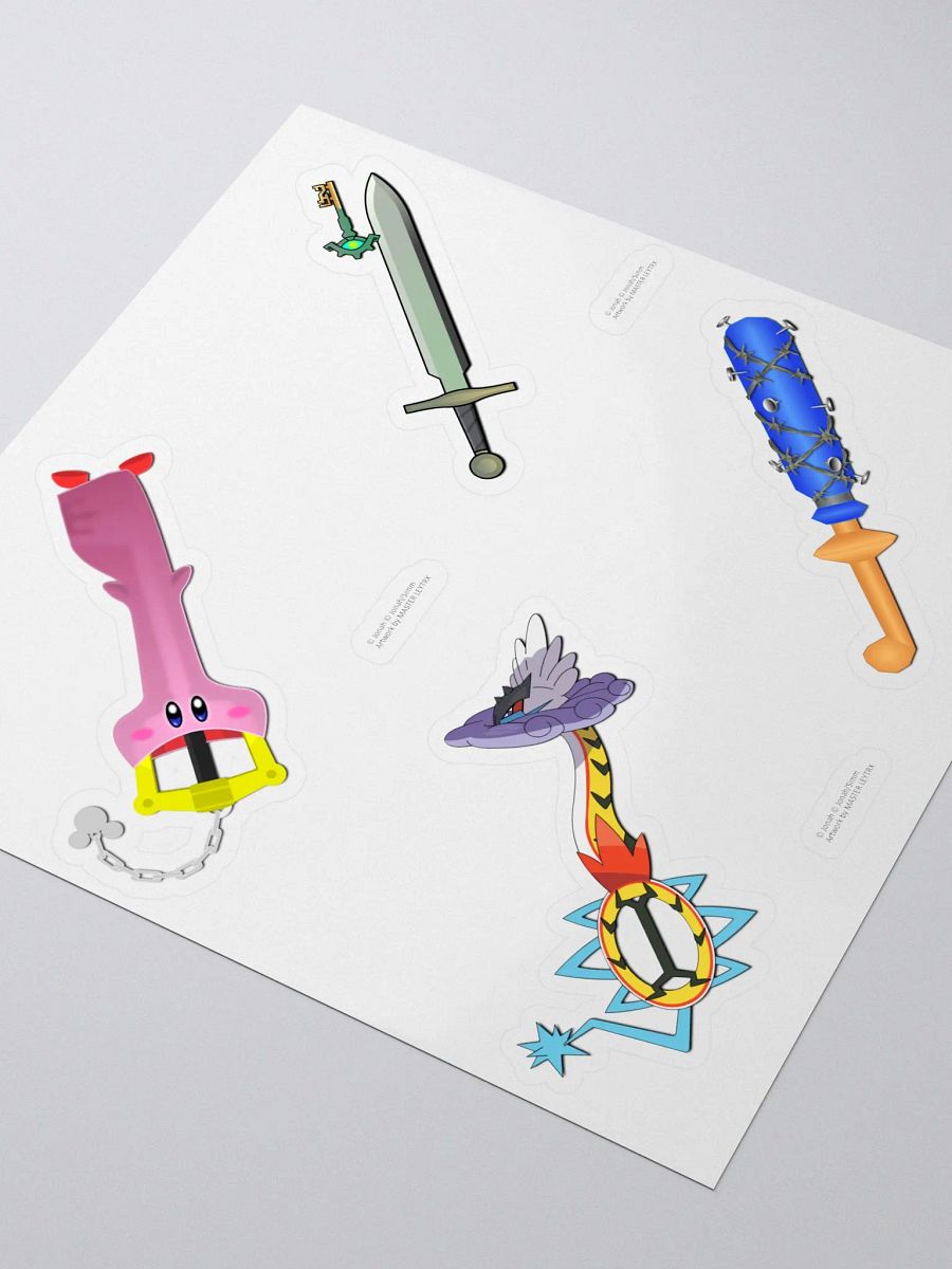 Joke Keyblade Sticker Sheet product image (3)