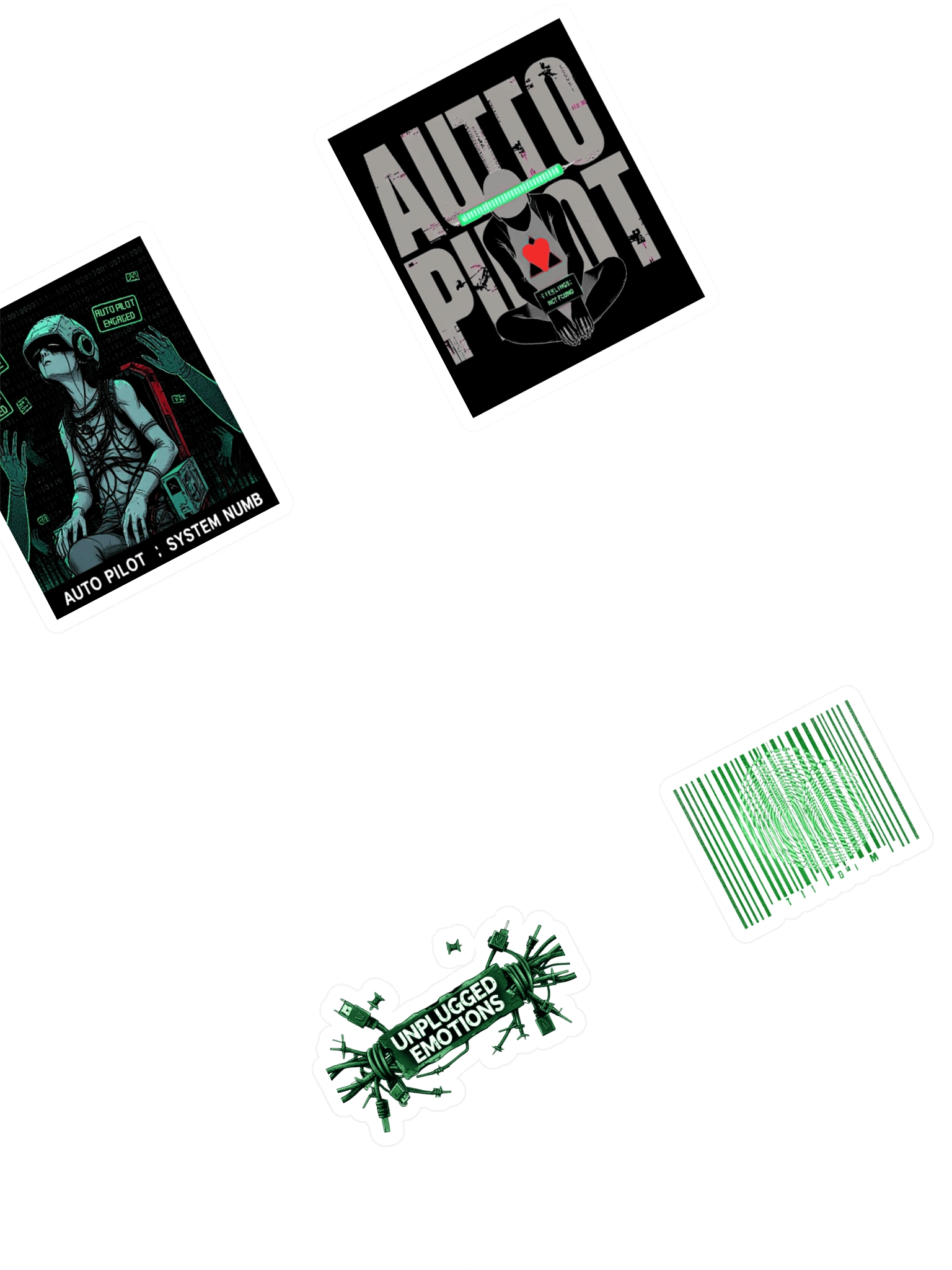 Living in Auto Pilot Stickers Sheet product image (1)