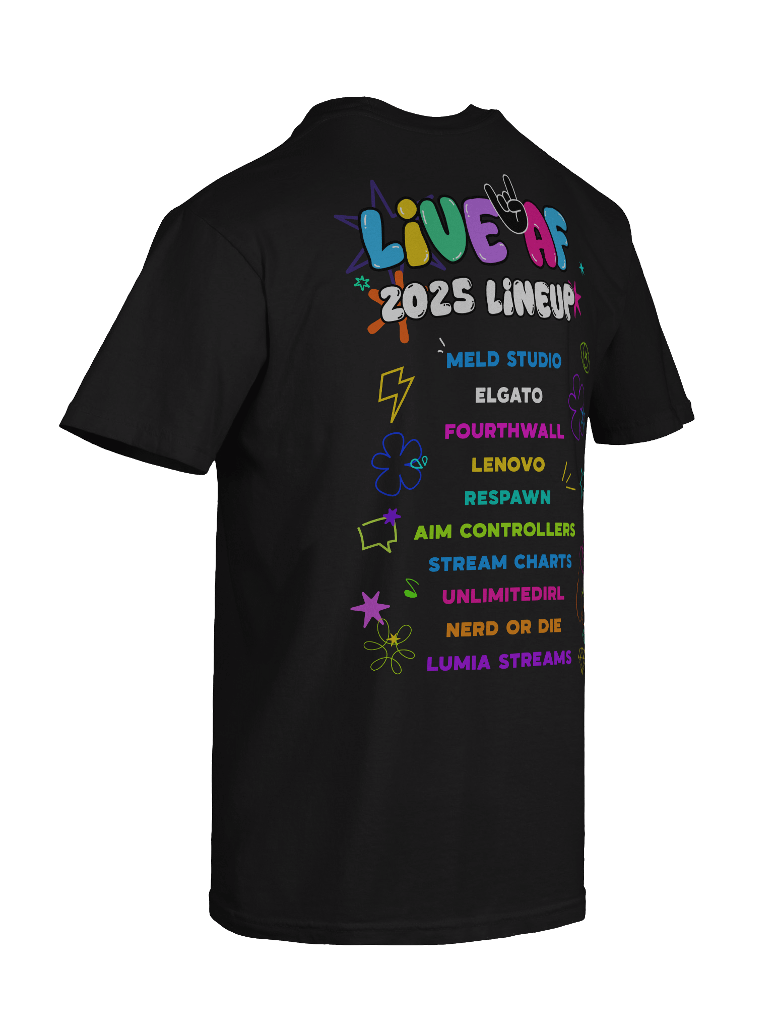 LiveAF 2025 T-Shirt product image (10)