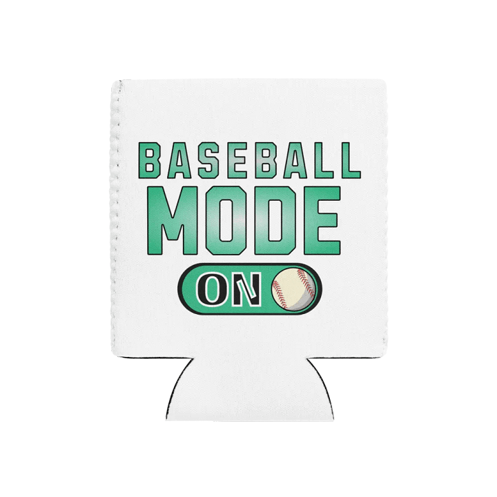 Baseball Mode On Can Cooler product image (1)