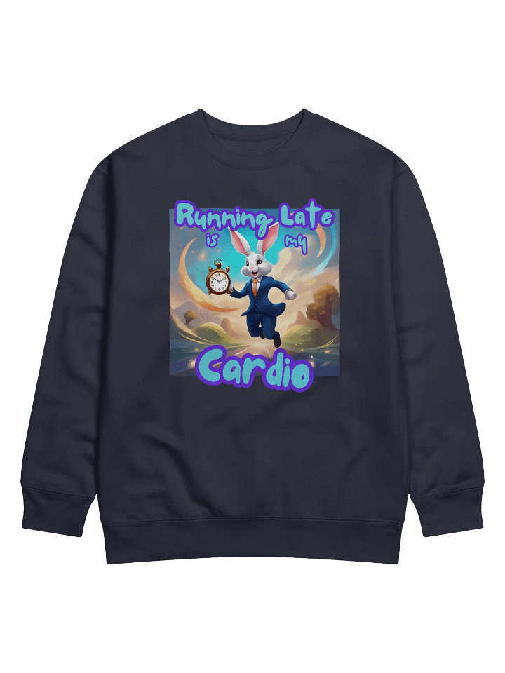 Running Late Rabbit Premium Sweatshirt product image (5)