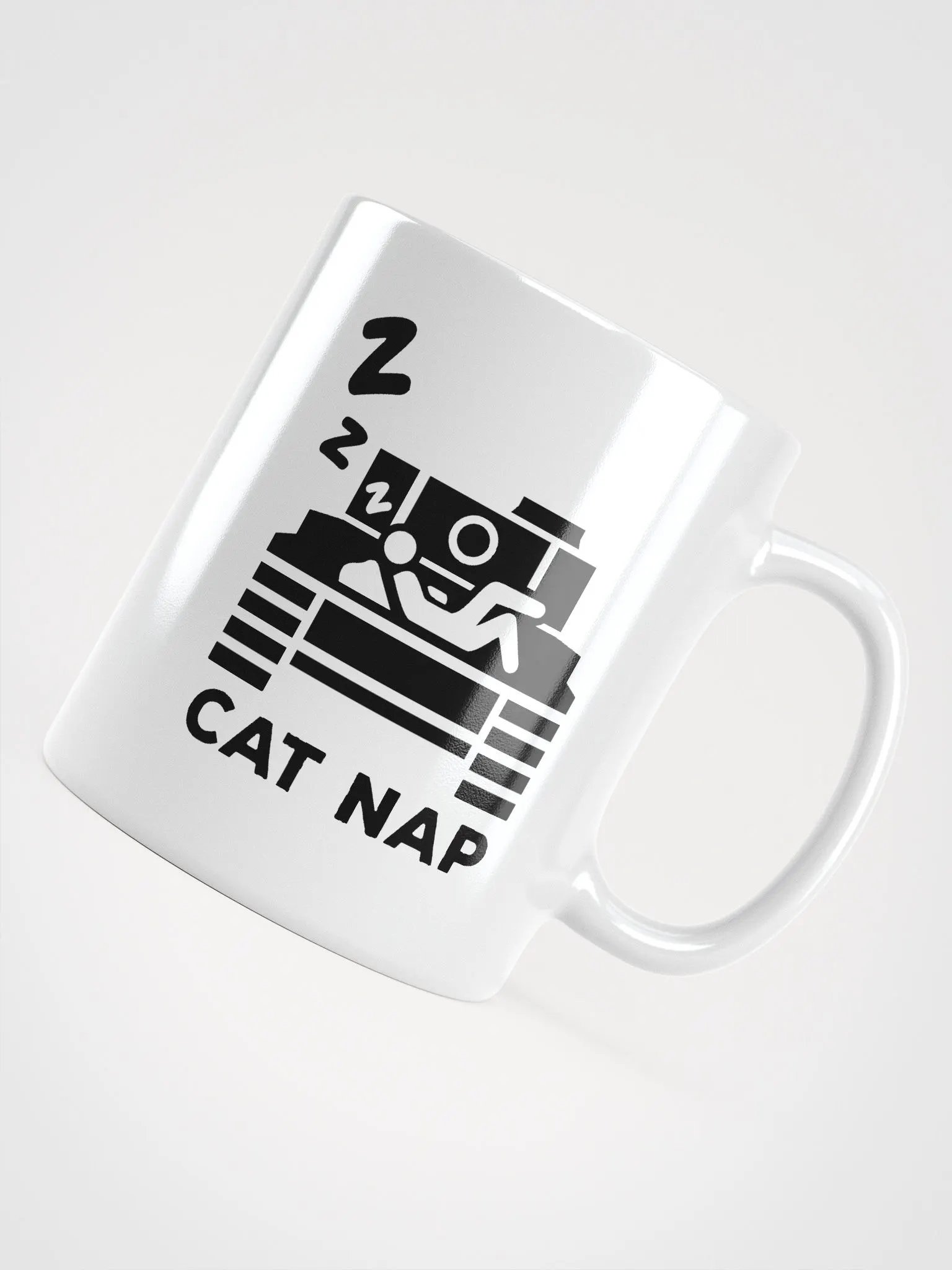 Cat Nap - White Ceramic Mug product image (4)