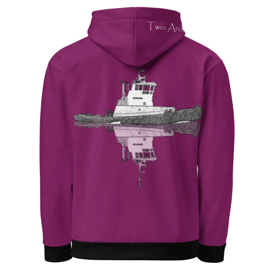 Eggplant Westrac tug Hoodie product image (1)