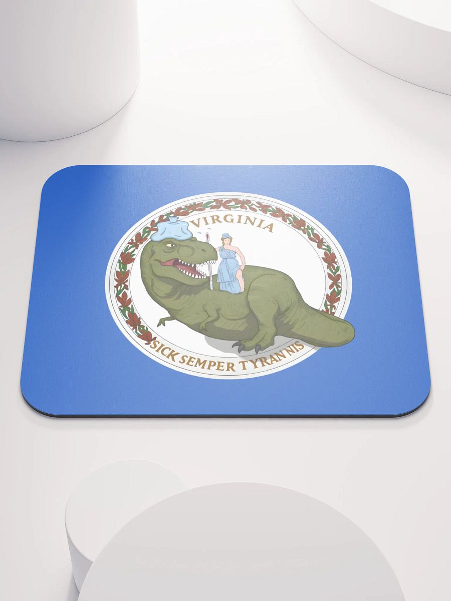 Virginia Flag - Sick Tyrannosaurus Rex Edition Mouse Pad product image (1)