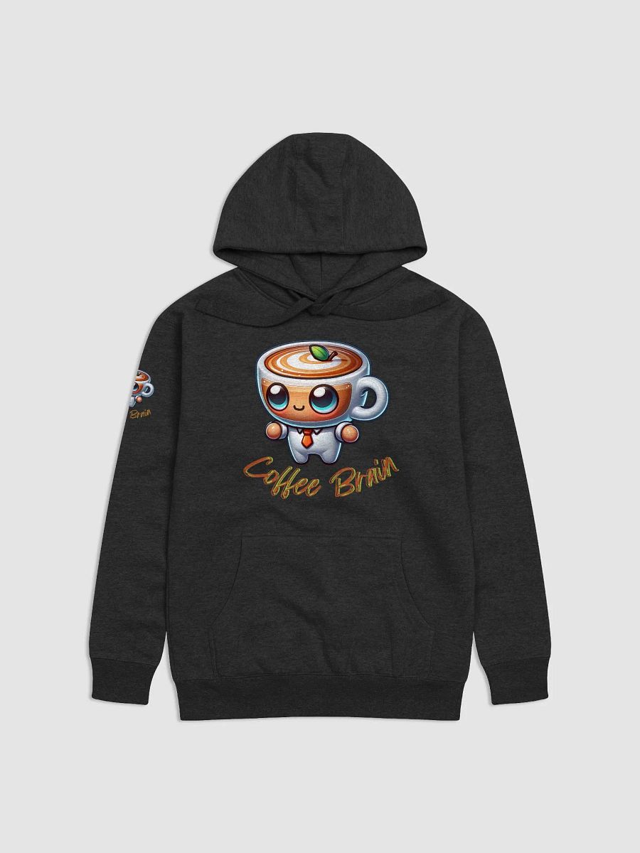 Cute Coffee Brain Cartoon Design Hoodie - Adorable Coffee Lover's Art product image (1)