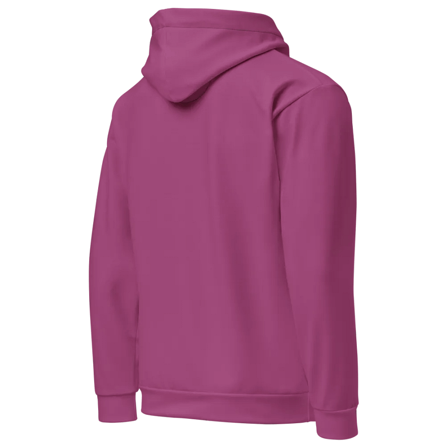 Plain Plum Purple True Summer Unisex Recycled Polyester Heavyweight Premium Hoodie by Treasure Pie product image (4)