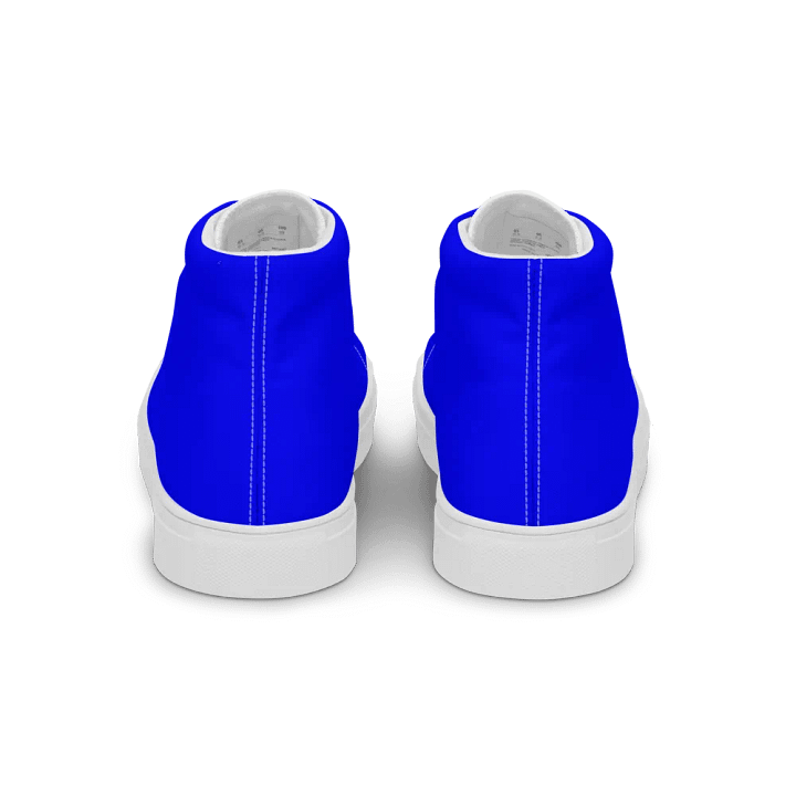 Men's all blue high top canvas Flandan art sneakers product image (2)