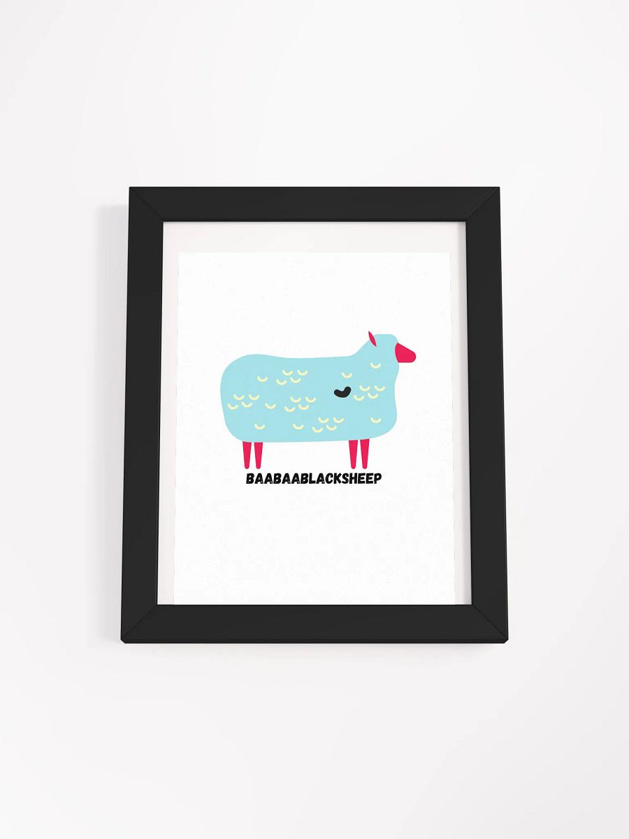 Baabaa Black Sheep Framed Poster product image (3)