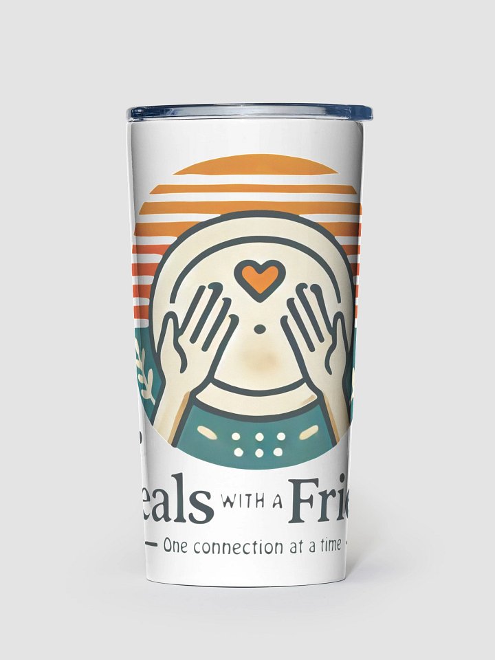 20oz Warming Hearts, One Sip at a Time Stainless Steel Tumbler product image (1)