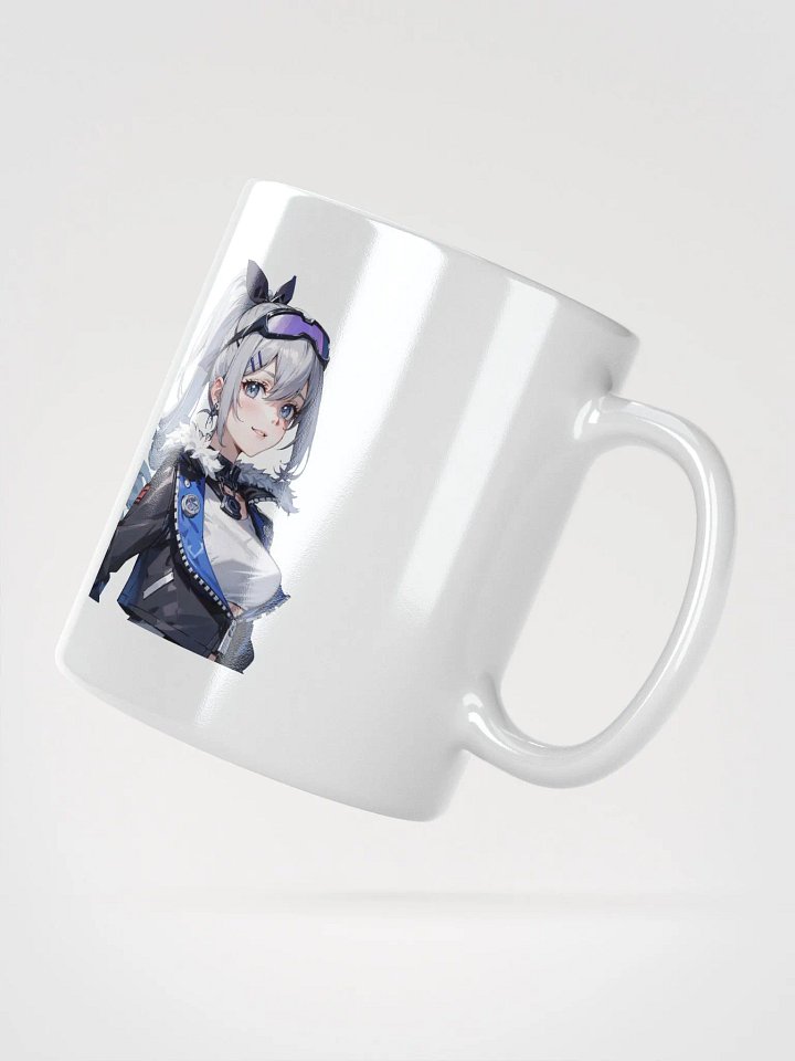 White Glossy Mug - Silverwolf (Honkai Star Rail) product image (2)