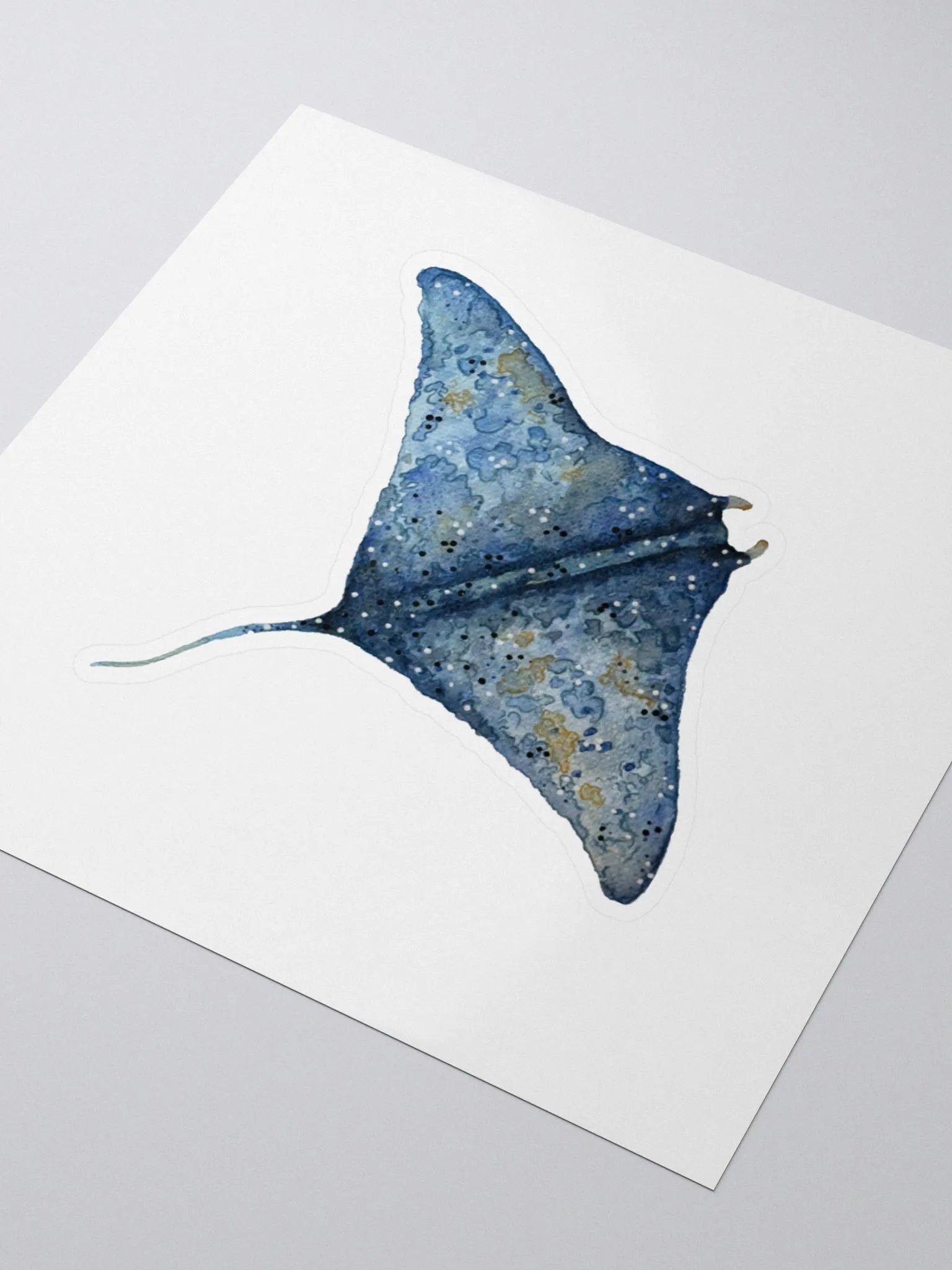 Manta Ray Watercolor Sticker product image (3)