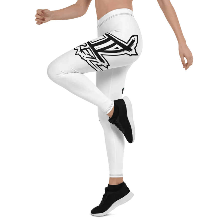 Standing Girl Bear White All-Over Print Leggings product image (5)