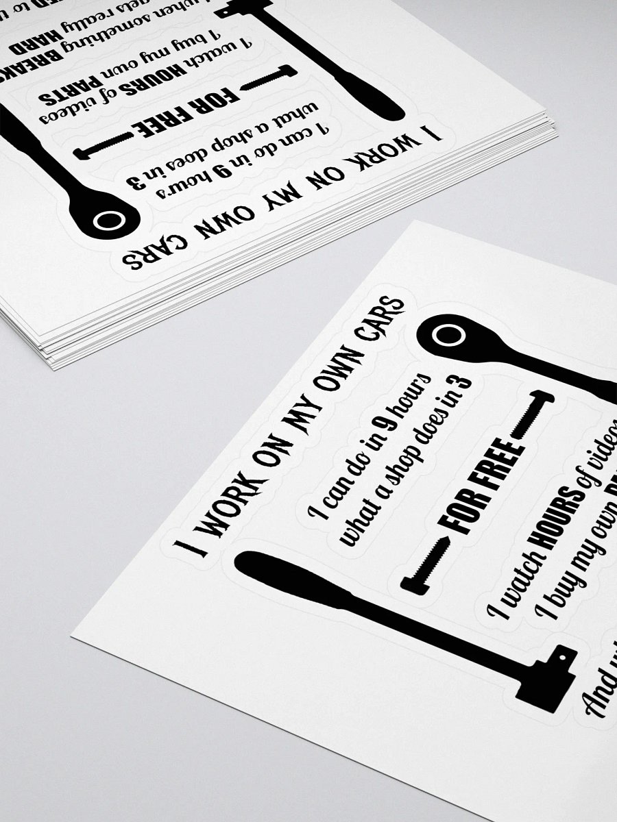 DIY Mechanic Manifesto Sticker product image (4)