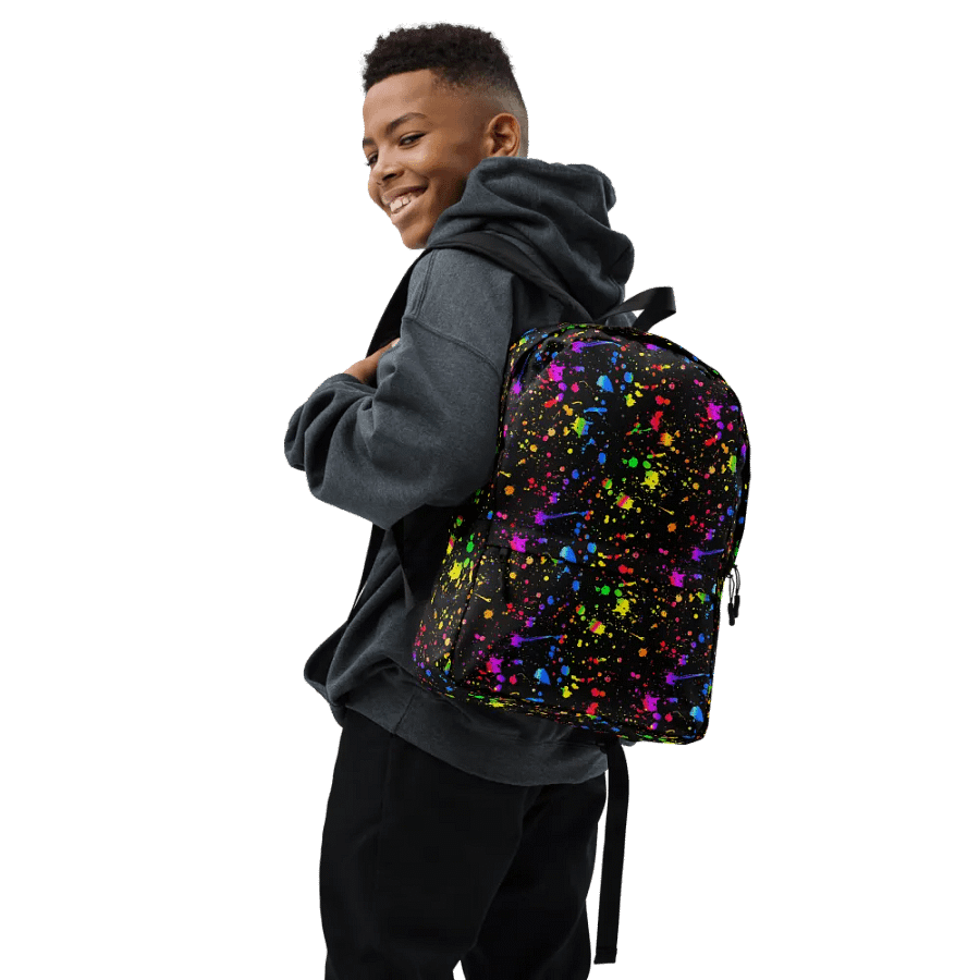 Neon Splatter Burst Backpack product image (7)