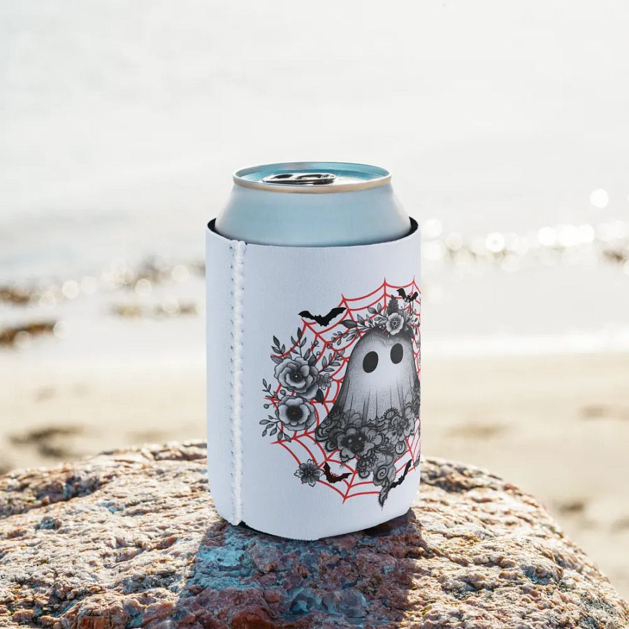 Lacey Ghost Veiled Can Cooler product image (10)