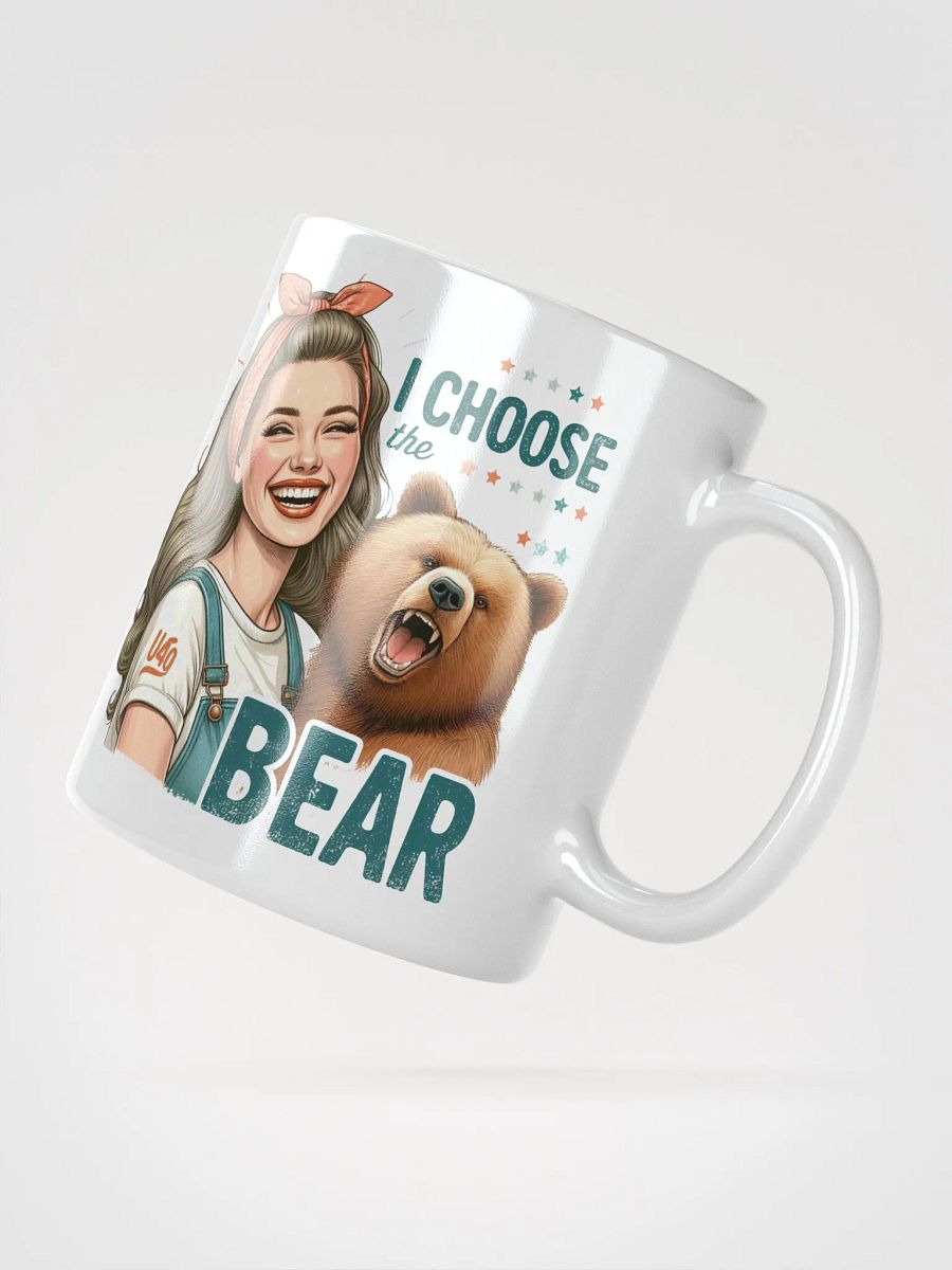 Choose The Bear White Glossy Mug product image (3)