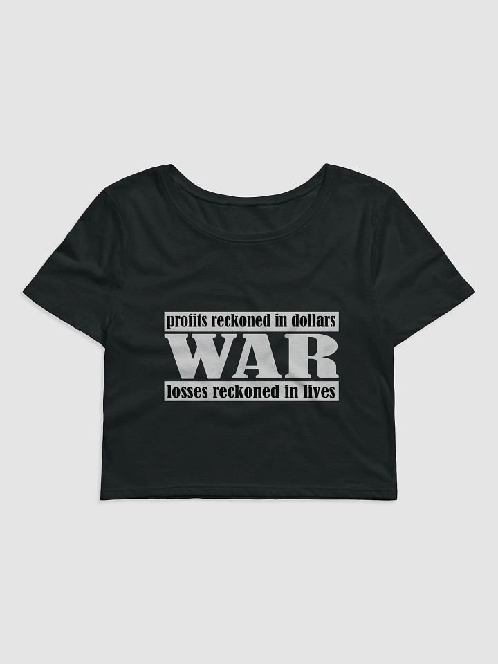 The Cost Of War - Bella+Canvas Women's Crop Tee product image (2)
