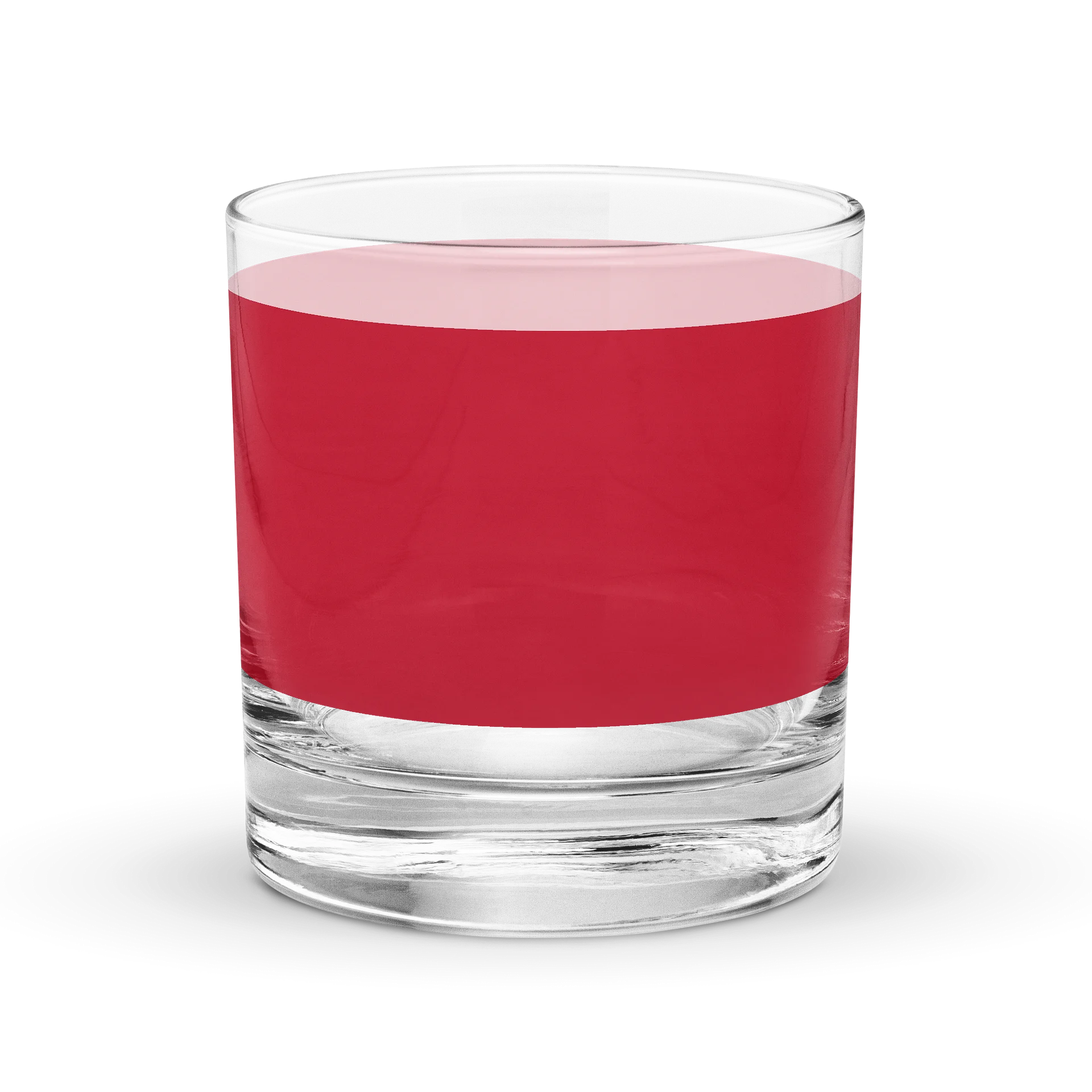Red Stripe 1960's Retro Minimalist Old Fashioned Rocks Glass product image (2)