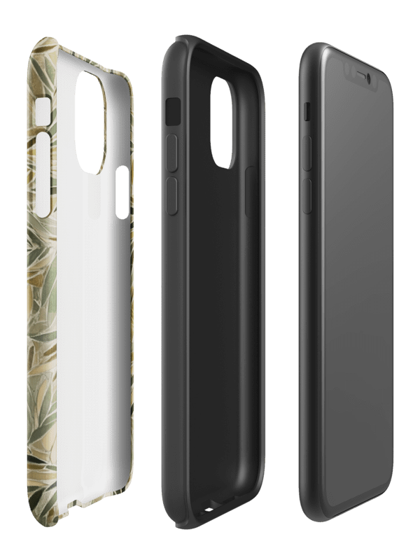 Olive Leaves Mosaic Pattern - Tough Phone Case product image (93)