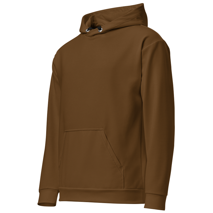 Chestnut Brown Solid Color Eco Friendly Pullover Unisex Hoodie product image (2)