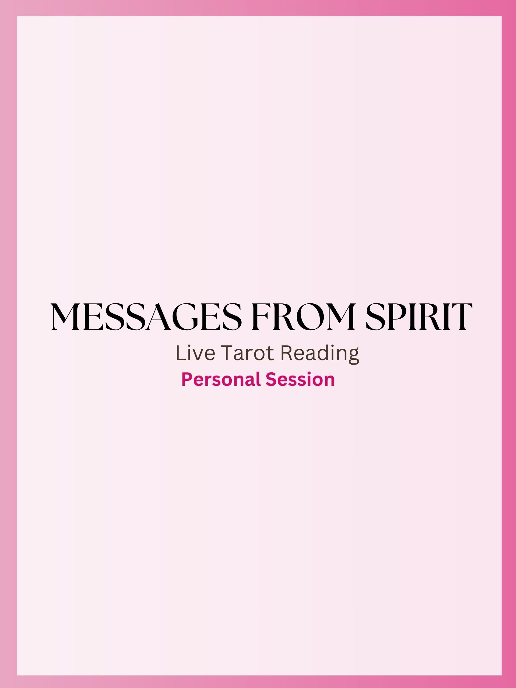 Messages From Spirit | 45-Minute Live Tarot Reading product image (1)