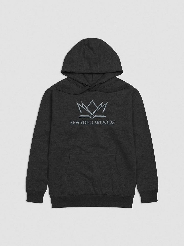 Men's Bearded Woodz Hoodie (Grey Embroidery) product image (1)