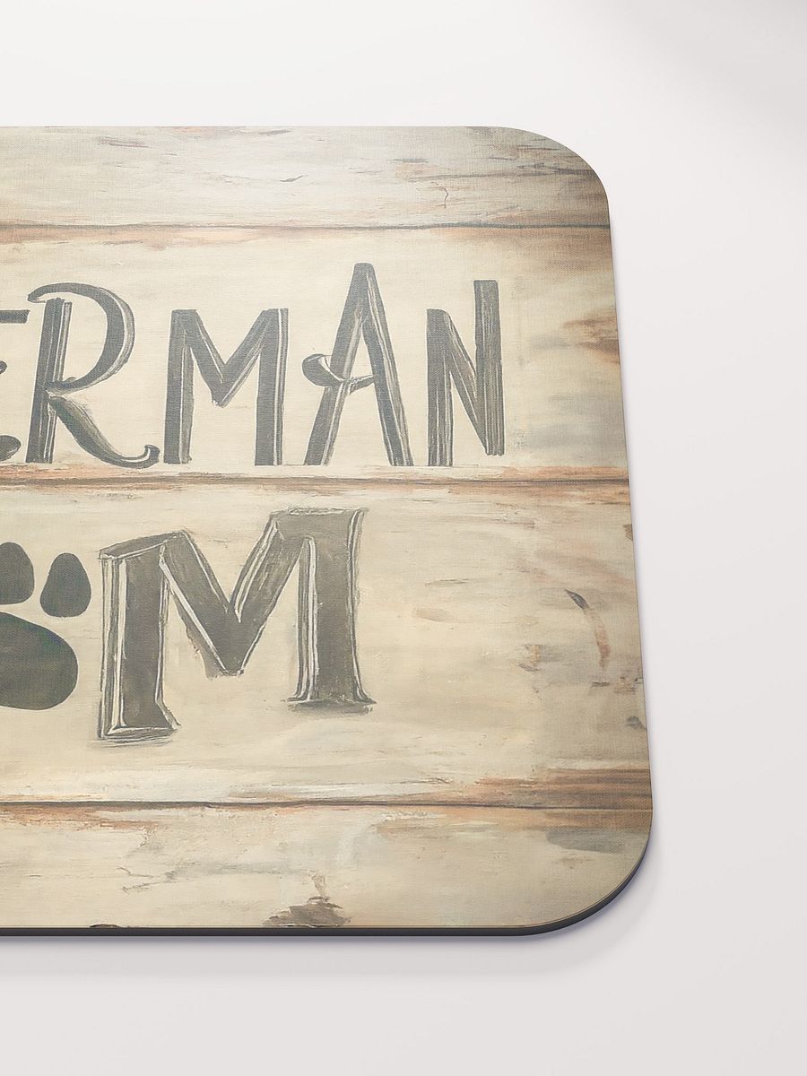 Doberman Mom Wood Sign Mouse Pad product image (3)