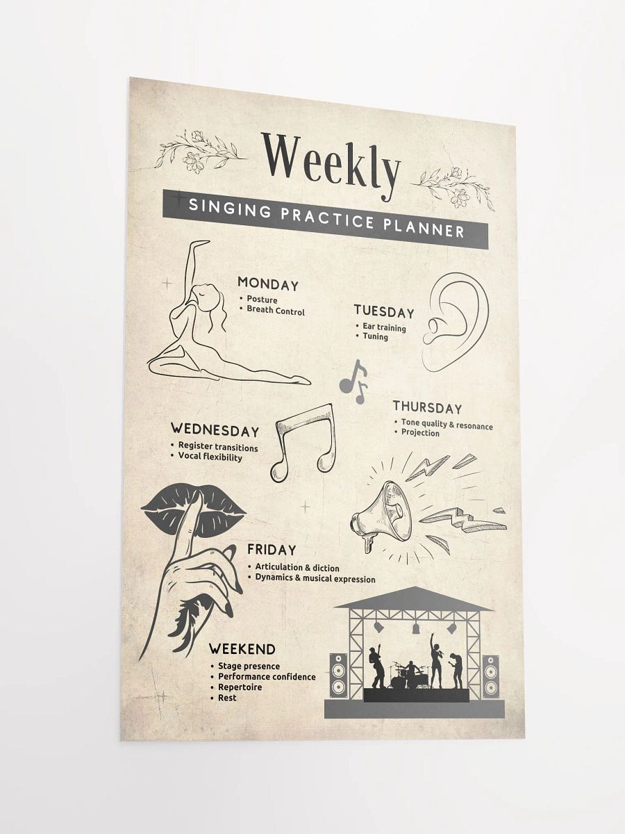 Singing Practice Planner 12'' x 18'' product image (3)