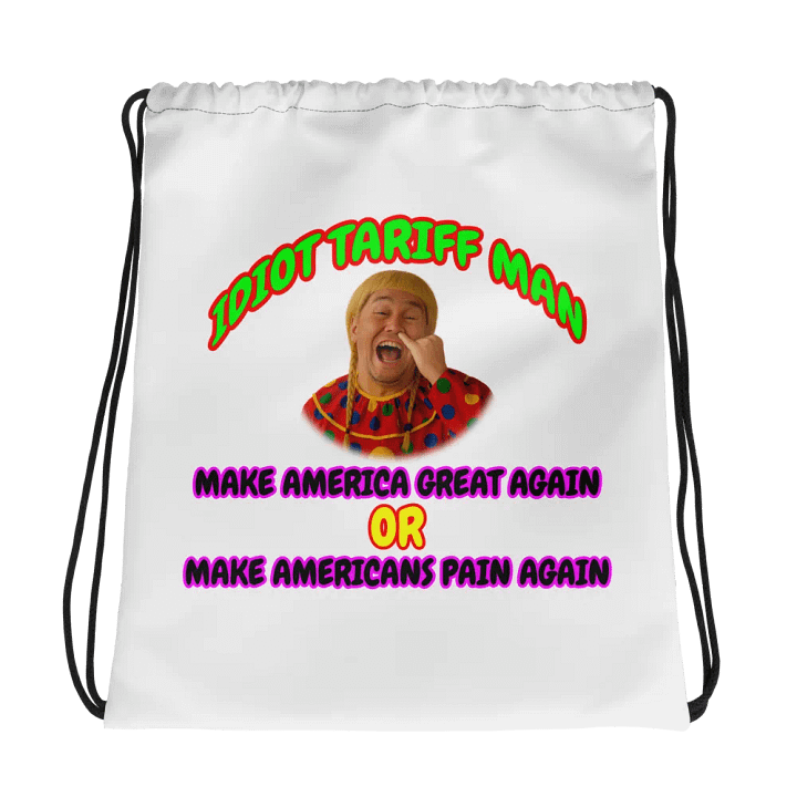 Sarcastic Clown All-Over Drawstring Bag product image (1)