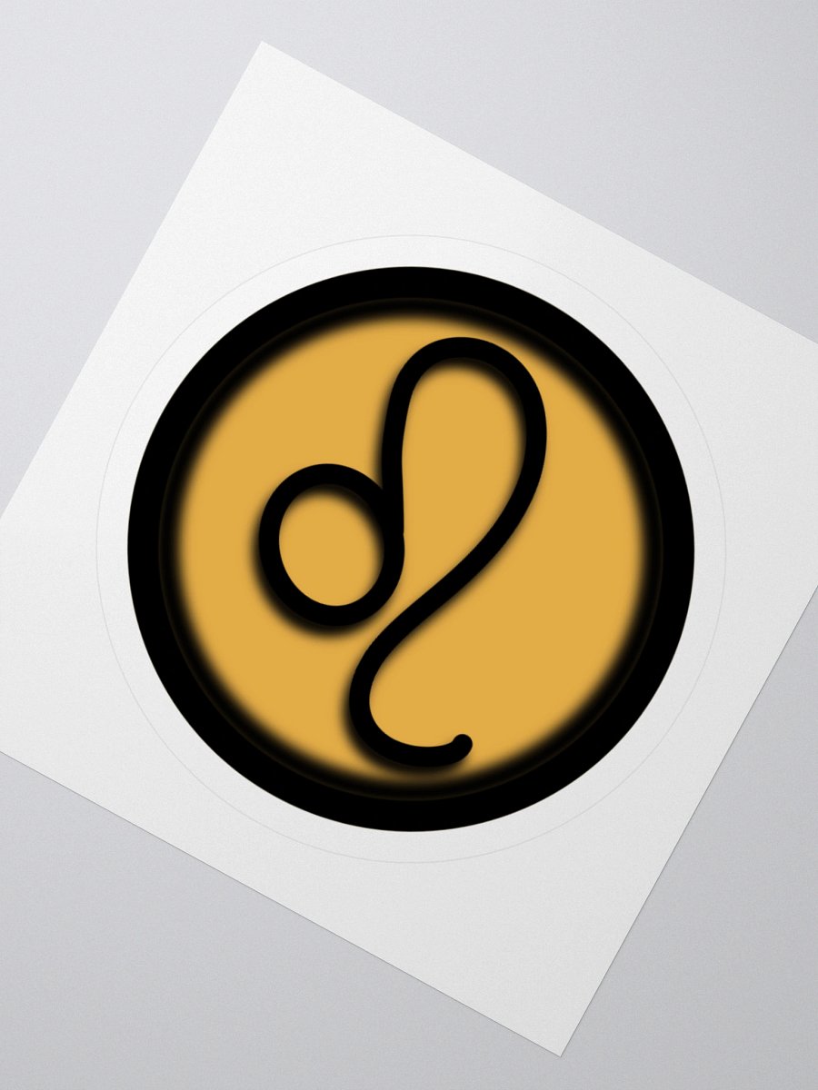 Golden Leo Astrological Sign Sticker product image (6)