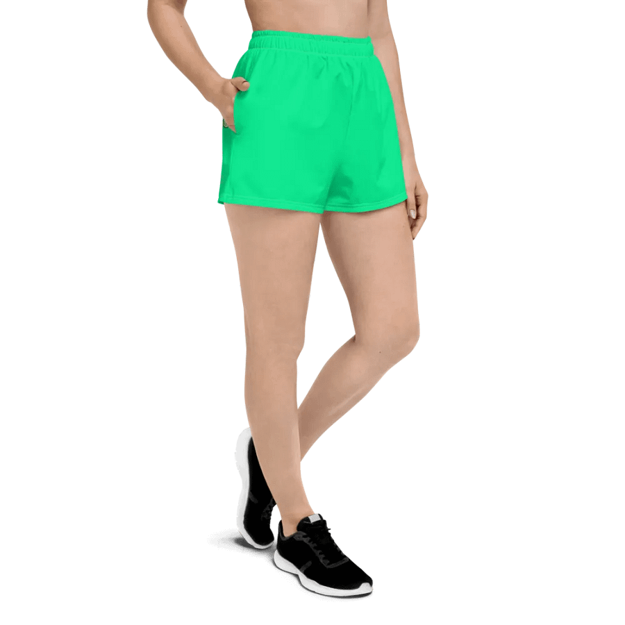 Dusa Green Nail Check Booty Shorts product image (3)