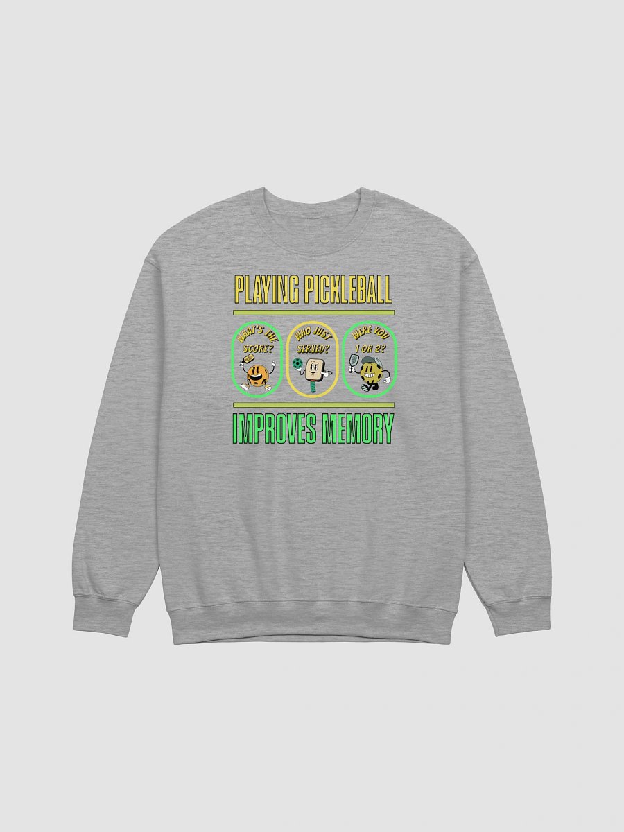 Playing Pickleball Improves Memory Fun Crewneck Sweatshirt product image (1)