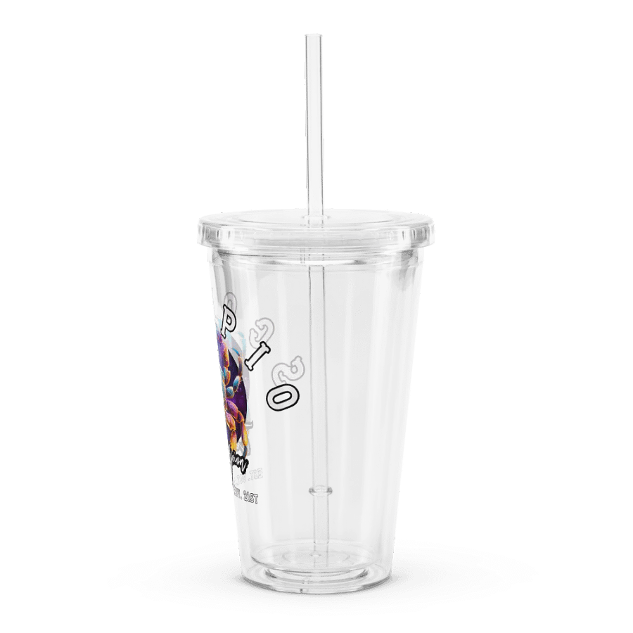 Scorpio - Zodiac Double Wall Clear Plastic Tumbler product image (4)