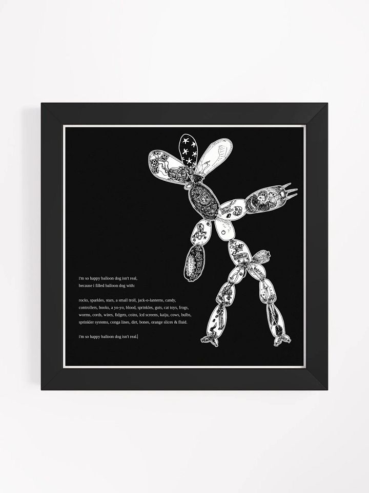 framed balloon dog product image (3)