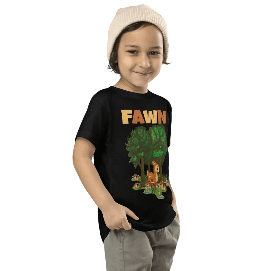 Fawn Funny Colorful Bella +Canvas Toddler T-Shirt – Funny Shirt & Gift for Kids product image (8)