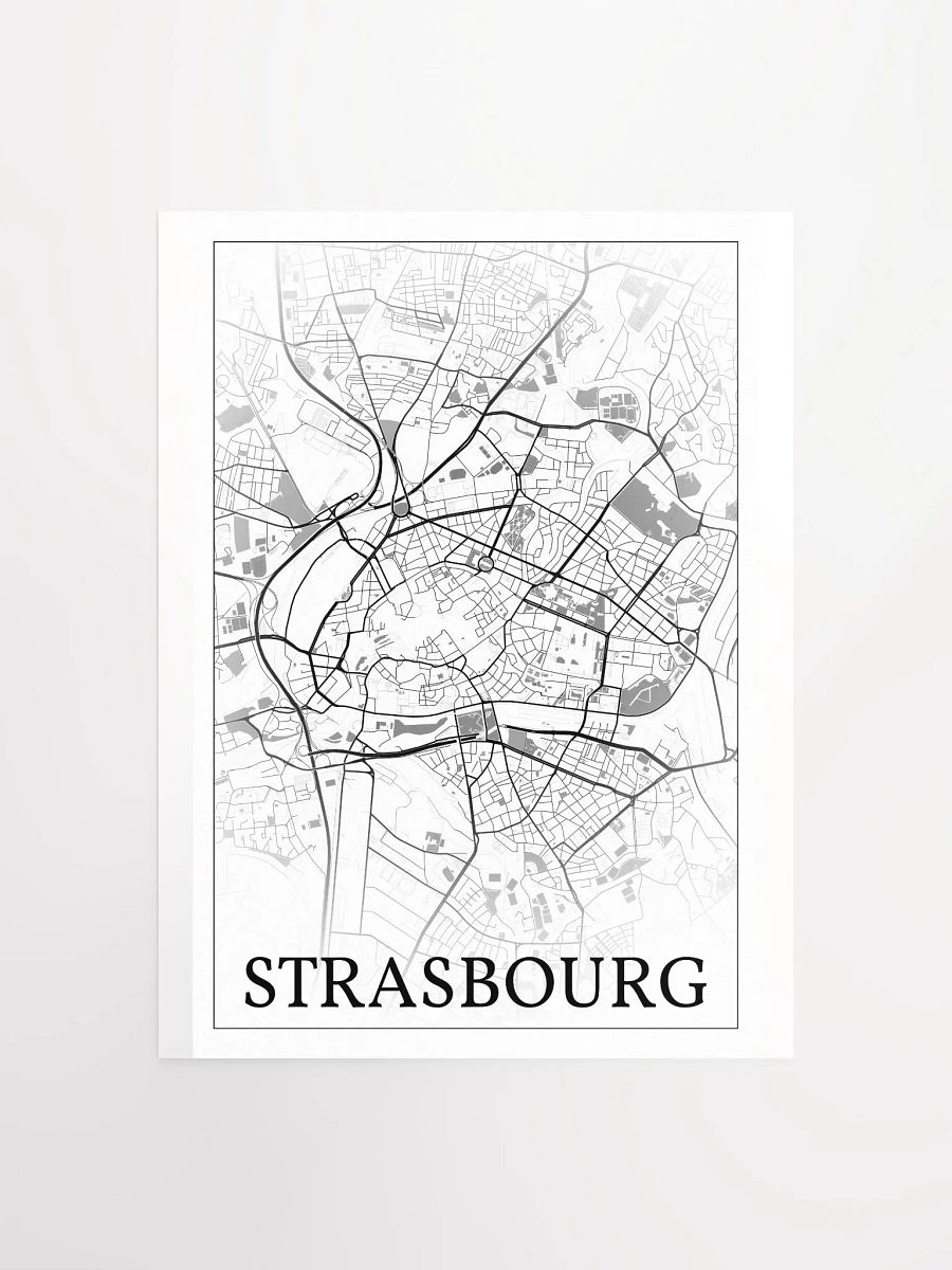 Strasbourg, France, city map print product image (4)