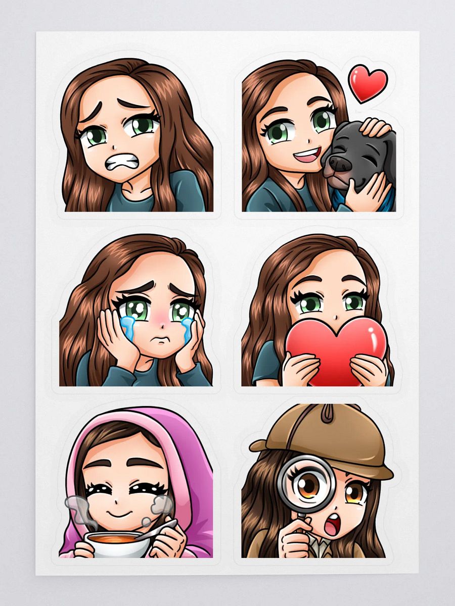 Anna Emote Sticker Collection product image (3)