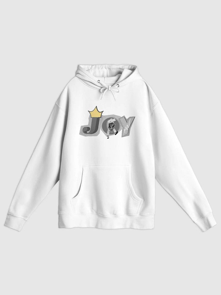 JOY Monochrome White Hoodie product image (1)