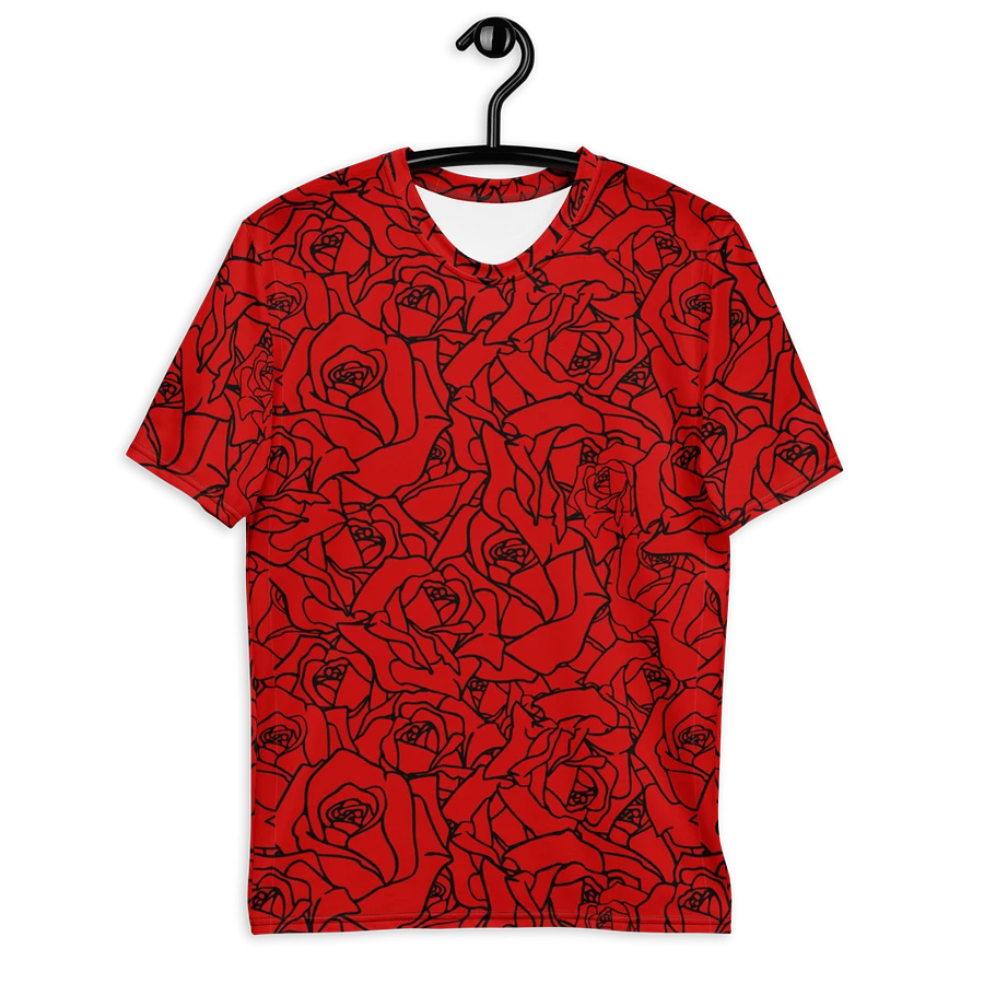 Loads of Roses · red-black crew neck t-shirt product image (22)